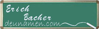 Erich Bacher Visitenkarte